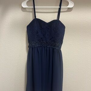 BCX Midnight Blue Lace Dress